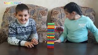 Խաղում ենք Ջենգա / играем дженга/ we are plaing jenga/ crazy Jenga Challenge