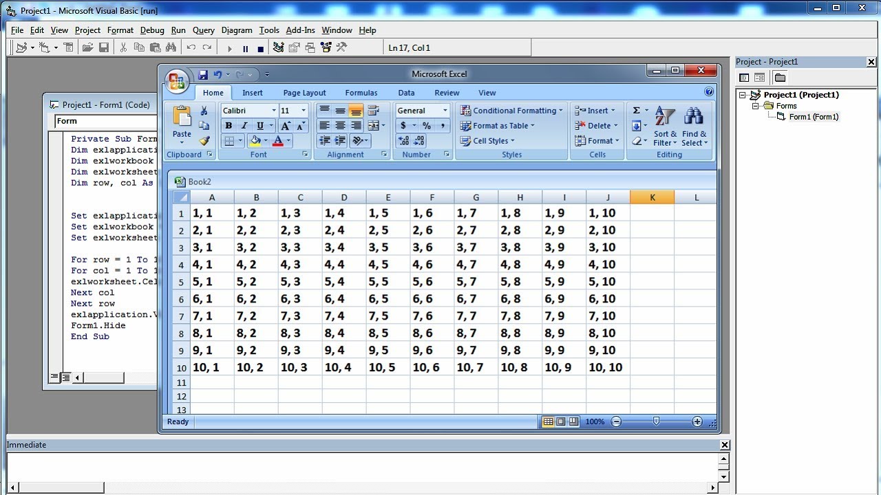 Learn Visual Basic | Create And Store Data In Microsoft Excel Sheet ...