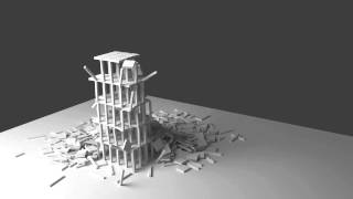 Blender bullet physics simulation (destruction) + Cycles rendering