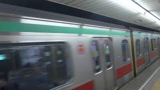 Tokyu 5000 Series - Departing Mitsukoshimae Station (Tokyo Metro Hanzomon Line) 東急5000系