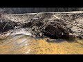 unclogging of culverts after storm. attempt to clear out blocked culvert 2/19/23