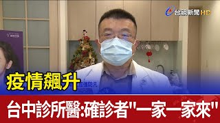 疫情飆升 台中診所醫驚：確診者\