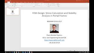 Webinar: Stress Calculation and Stability Analysis in Portal Frames