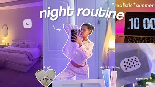 9pm SUMMER NIGHT ROUTINE♡ realistic, skincare, journaling + more!