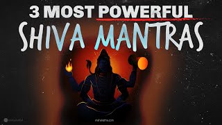 3 POWERFUL Shiva Mantras 🕉️ Listen Daily 3 times 🙏🏽Bring Positive energy 🙏🏽 Remove obstacles