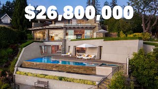 Look inside this waterfront architectural $26,800,000 million dollar home | West Vancouver