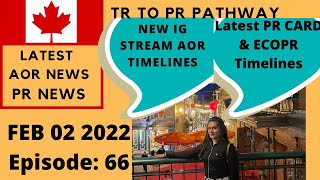 FEB 02, 2022, Latest AOR & ECOPR Timelines, TR to PR Pathway Update and Latest News