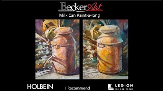 BeckerArt Milk Can Paint-along looking to explain Notan Design