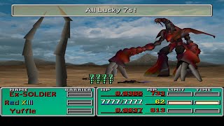 Final Fantasy VII - Red XIII vs Ruby Weapon (Poison as Regen)