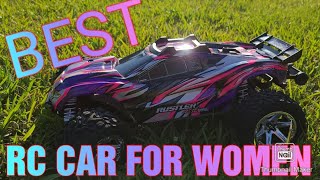 4x4 traxxas rustler pink edition unboxing \u0026 bash #1 rc for women