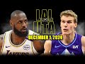 Los Angeles Lakers vs Utah Jazz Full Game Highlights - December 1, 2024 | 2024-25 NBA Season