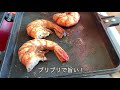 ホットサンドメーカーで大量のえびを焼いて食べるだけの動画