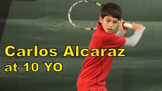 When Carlos Alcaraz is 10 years old | Junior Match Highlights