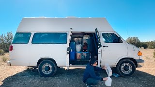Van life🌵: Setting up the bathroom and commitment problems - bouldering Roy New