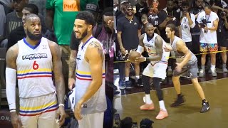 LeBron James TAKES OVER First Pro AM Game Against NBA Superstars 🔥