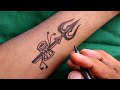 Amazing tirshul with Om tattoo | beautiful Tattoo design