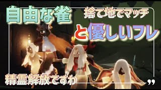 【sky星を紡ぐ子どもたち】自由すぎる雀さんと真面目なフレさんの捨て地精霊解放物語り