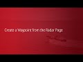 Simrad NSSevo3S  | Create a Waypoint from the Radar Page