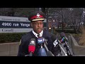 toronto police chief mark saunders outside military recruitment centre on monday night