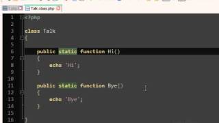 PHP Static Class Tutorial OOP 9