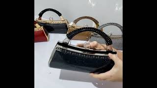 Tas Pesta Cincin Permata Import Mewah Clutch Kondangan Wanita Simpel Elegan