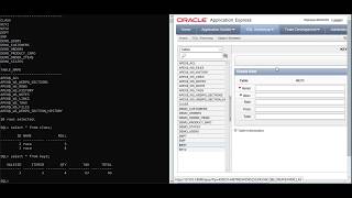 working sql plus command line view on Application express