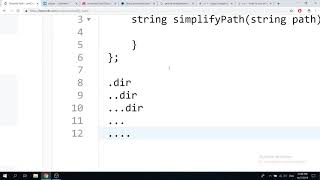 LeetCode 71 Simplify Path intuition