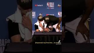 Klay Thompson Googles Himself After NBA Finals | #shorts