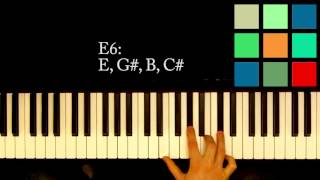 How To Play An E6 Chord On The Piano