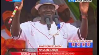 NASA brigade in Narok County led by Raila Odinga