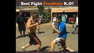 Best Fight freestyle K O 👊 Street Fight vs MMA