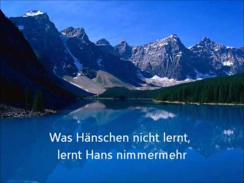 Was Haenschen Nicht Lernt Lernt Hans Nimmermehr 20120108 0930 64 - YouTube