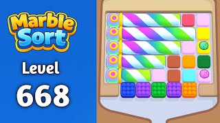 Marble sort Level 668 solution gameplay