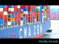 CMA CGM ZHENG HE  departing Southampton Container Terminal -UK