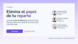 Webinar: Elimina el papel de tu reparto