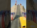 Infinite School Bus vs Bollards Crush #2 - BeamNG.Drive