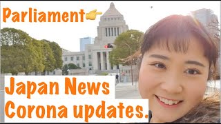 Walk around Parliament and talk "What's happening in Japan?"