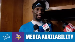 Detroit Lions players meet with the media | 2024 NFL Regular Season Week 18: Lions vs. Vikings