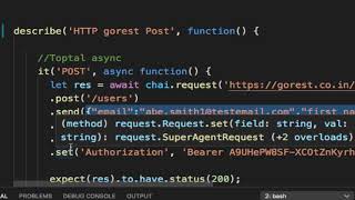 API testing with chai http and mocha - JSON testing in JavaScript and NodeJS