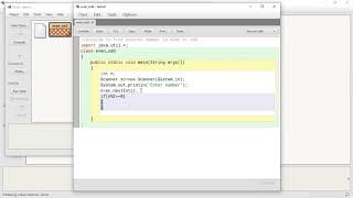 Java Programming BlueJ Environment Identify the Number as Even or Odd