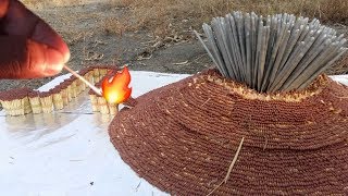 Match Chain Reaction Amazing Fire Domino ERUPTION | 4K VIDEO / Diwali