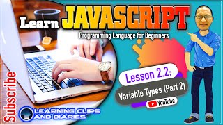 Learn JavaScript Lesson 2.2 Variable Types (Part 2) | Programming for Beginners