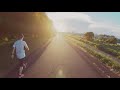 summer sunset cycling along tsurumi river japan