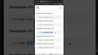 DeepSeek R1 + Ollama Local LLM Tool #ai #llm #deepseek #r1 #ollama #artificialintelligence