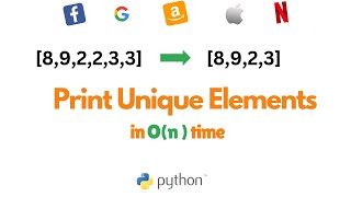 How to print unique elements of an Array in O(n) time #array #datastructure