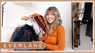 FALL EVERLANE TRY ON HAUL 🍁 Cozy sweaters, Way High Jeans, Cashmere pieces \u0026 more || by Chloe Wen