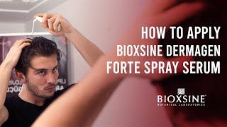 How to Apply Bioxsine Dermagen Forte Spray Serum (for hair loss)