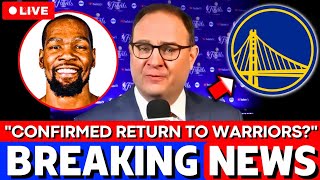ANNOUNCED! KEVIN DURANT'S BIG RETURN TO THE WARRIORS! CONFIRMED TRADE? GOLDEN STATE WARRIORS NEWS