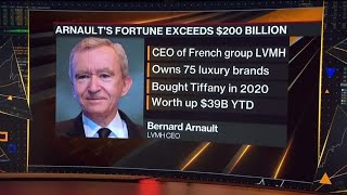 LVMH CEO Arnault's Fortune Soars Past $200Billion for First Time