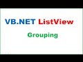 VB.NET ListView Ep.01 : Grouping -- Group Data Using ListViewGroups